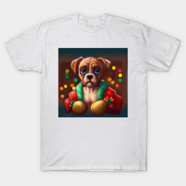 Cute Boxer Drawing T-Shirt by Play Zoo